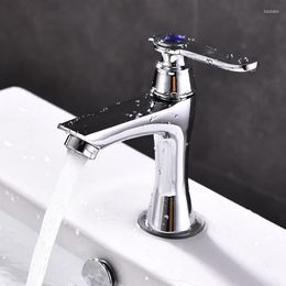 Bathroom Sink Faucets Basin Faucet Deck Mounted Chrome Tap Vanity Cold Water Only Blue Diamond