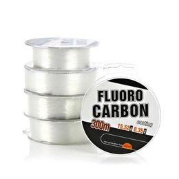 300m Strong Fishing Wire Fishing Line Super Power Fluorocarbon Coated Monofilament Leader Line CY01325T