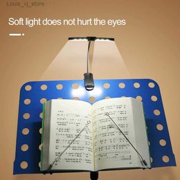 Book Lights Dimmable Eye Protection USB Rechargeable Power Display Clip On Home Office Super Bright Piano Music Stand Light Book Reading YQ231130