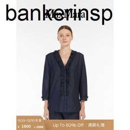 Designer Coat Maxmaras Pure Wool Winter (selected denim) women's cotton denim 9116042806 dark blue 38