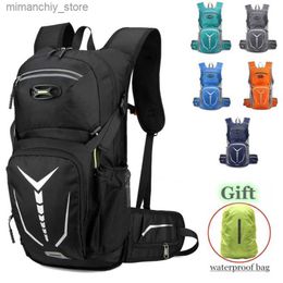 Bags Ultralight Bicyc Bag with Water Bladder Waterproof Outdoor Sport Cycling Rucksack Hydration Backpack Hiking Bike MTB Gym Pack Q231130