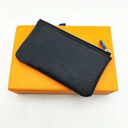 Fashion Men Women Cheque Plaid Style Designer Coin Purse Classic Lady Kids Small Luxury Pounch Key Wallet Mini Wallets With Box2497