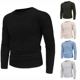 Men's Sweaters Men's Autumn And Winter Loose Sweatshirt Edition Shoulders Cuff Head Sweater Tops Fashion Solid Color Warm Blouse