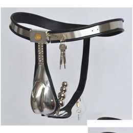 Other Health Beauty Items Other Health Beauty Items Male Modelt Fly Adjustable Ttype Chastity Belt Penis Cage With Stainless Steel A Dhih8