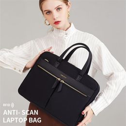 Fashion Women's Laptop Briefcase Business Document Organizer for 13 3 15 16 Inch Laptop Shoulder Bags Business Office Ladies 224L