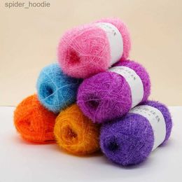 Yarn 100g/Ball Luxury Acrylic Yarn Hand Knitting Glass Silk Yarn Thread for Clothing Handmade Hat Bag Scarf L231130