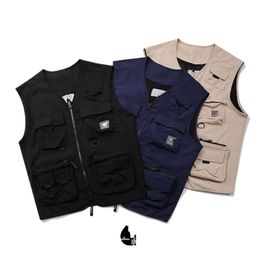 Carharttlys Designer Waistcoat Top Quality Trendy Multi Pocket Functional Work Suit Waterproof Vest Men's And Women's Casual Shoulder Trendy Coat