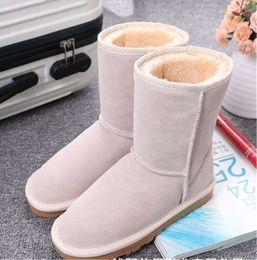 Hot selling brand new Australian classic warm snow boots American GS women's ddle tubeni US4-12 Girl boy shoes Comfortable shoes UGGsitydfrg