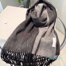 Luxury cashmere scarf Designer scarf for women mens embroidered shawl with dual color autumn and winter minimalist warmth with box