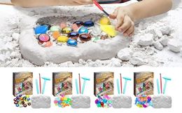 Novelty Games Multiple Themes DIY Gem Digging Kit For Kids Archaeology Excavation Science Exploration Puzzle Toys Christams birthday gifts 231129