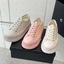 New Luxury Designer Chunky Casual Shoes Canvas Shoes Women Muffin Shoe Hot styles C logo with box and dust bag 35-40