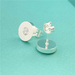 stud earrings accessories designer women earing Jewellery studs diamond Heart 18K Gold Plated rose silver earrings211I