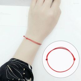 Anklets Rope Anklet Black White Red Color Adjustable Classic Men Women Summer Barefoot And Versatile Couple Bracelets