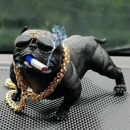 Decorative Objects Figurines Decoration Creative Personality Car Overbearing Dog Highend Supplies Trend Simulation Doll Fashion Cool Ornaments 231129