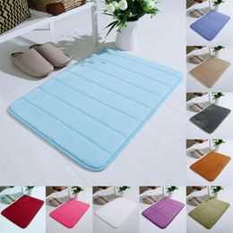 Carpets Bath Bathroom Floor Shower Mat Non-Slip Soft Memory Foam Rug Microfiber Pad For Patio Hall Porch Entranceway Decoration