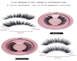 3D Mink Magnetic Eyelash False Eyelash Extension Waterproof Mink Lashes Makeup Maquiagem Eyelashes Magnetic Liquid Eyeliner dhl6437332