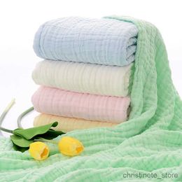 Blankets Swaddling 6 Layers 105*105cm Baby Receiving Blanket Infant Gauze Bath Towel Kids Swaddle Bedding Pure Cotton Bubble Blanket R231130