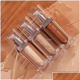 Bronzers Highlighters Bronzers Highlighters 3 Color Brand Maquiagem All Over Face And Body Highlighter Glows Illuminator Contouring Dhgvk