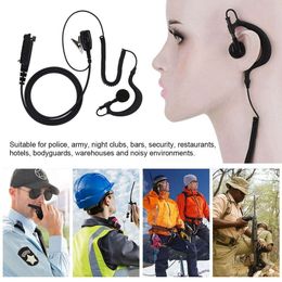 Walkie Ear Talkie Hook Headset,wireless Walkie Talkie PTT Speaker Earpiece Ear Hook Headset Earphone for STP9000