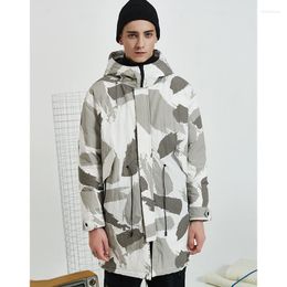 Men's Down Super Quality Long Camouflage Winter Duck Coats Men Casual Jackets Male Thick Fashion Puffer Jacket Overcoat JK-812