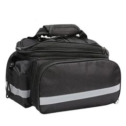 Cycling Bags Bike Bag Waterproof Bicycle Backseat Trunk Bag Multi- Function Portable Pack Extendable Cycling Luggage Package 231130