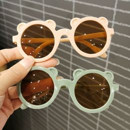 Sunglasses for Kids Children Cute Bear Animal Shape Boy Girl Birthday Party Items Photograph Show Decor Pink Brown Black Color