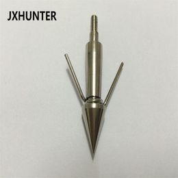 6 PCS Silver color stainless steel Archery Bowfishing Fish Hunting Arrow Points arrow tips arrow heads Broadheads 260 grain257T