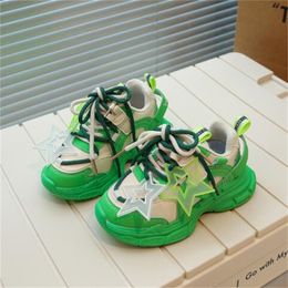 Fashion Kids Athletic Shoe Cartoon Boys Girls Trainers Outdoor Children Sports Run Shoes Walking Toddler Baby Casual Sneakers