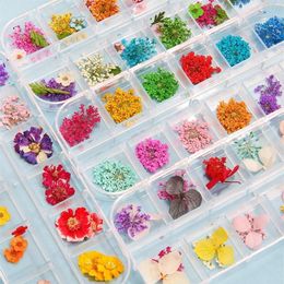 1Box Dried Flowers Dry Plants For Resin Molds Fillings Epoxy Pendant Necklace Jewelry Making Craft DIY Nail Art Decoration Decorat242S