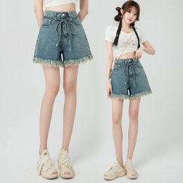 Women's Jeans Pants Y2k Streetwear 2023 Korean Fashion Denim Shorts Cargo Clothes Womens Kawaii De Mujer Summer Sexy Clothing