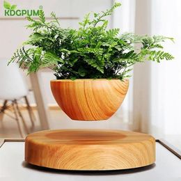 EU US AU Plug Levitating Air Bonsai Pot Magnetic Levitation Plants Planter Flower Pots Potted Succulent Plant Home Office Decor Y2245F