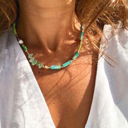 Chains Handmade Semi Precious Stone Necklace For Woman Party Holiday 2023 Summer