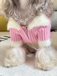 Dog Apparel Warm Chihuahua Dog Cat Clothes Winter Luxury Fur Collar Dogs Puppy Coat Sweater Pet Jacket Outfits Clothes for Small Dog Pug 231129