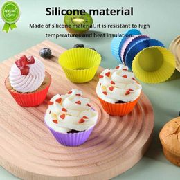 New Coloured Silicone Small Cake Mould Circular Silicone Cake Mould Silicone Mafen Cup Pudding Mould High Temperature Resistant Soft