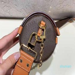 Vintage Printing Genuine Leather top-papillon trunk Cylinder bags Summer fashion trends Purse Detachable strap Clutch Gold Chains 271x
