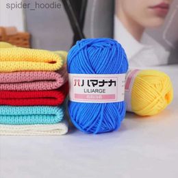 Yarn 25g Ball of Yarn Wool Ball lSoft 4-strand Milk Cotton Crocheted Knitting Wool For DIY Hat Scarf Handicraft Weaving L231130