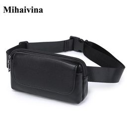 Whole Fashion Women Waist Bag Black Ladies PU Leather Belt Travel Packs Pouch Phone Small bags Mihaivina 211006254w