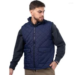 Men's Vests MEN Vest Jacket Slim Fit Stand Collar Sleeveless Puffer Jackets Spring Autumn Casual Waistcoat Warm Coat 2023 Trends