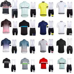 2020 RAPHA team Cycling Short Sleeves jersey bib shorts sets New Mens Clothing Ropa Ciclismo Clothes short sleeve U20032001302W