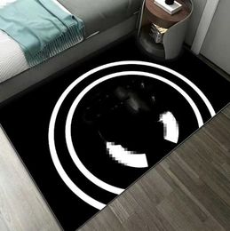 Factory Wholesale Fashion Brand Living Room Carpet Bedroom Wall-to-Wall Carpeting Bedside Floor Mat Nordic Light Luxury Personalised Cloakroom Floor Mat