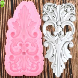 New Baroque Scroll Leaf Border Silicone Moulds DIY Cupcake Topper Fondant Cake Decorating Tools Candy Clay Chocolate Gumpaste Moulds