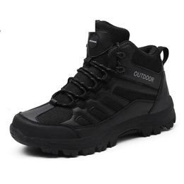 Boots Military Ankle Men Outdoor Leather US Army Hunting Trekking Tactical Combat For Work Shoes Black Size 3949 Bot 231130