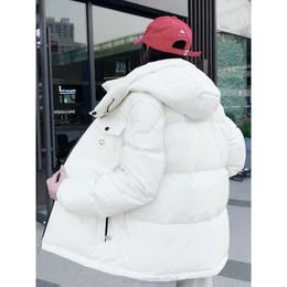 Women's Parkas Feather Emperor New Fashion Tri Colour Stripe Double Zipper Thickened Full and Cold Resistant Detachable Winter Down Coat for 2pop