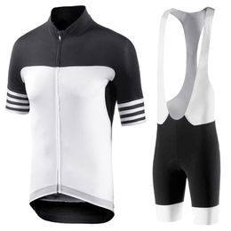 Men Black-White Cycling Jersey Set 2022 Maillot Ciclismo Road Bike Clothes Bicycle Cycling Clothing D11250h
