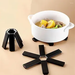 Table Mats Folding Pot Mat Dish Placemat Heat Insulation High Temperature Pots Pan Teapot Bowl Holder For Kitchen Gadgets
