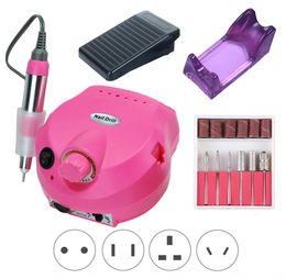 35000RPM Electric Nail Drill Machine Manicure Kit Set Pedicure Strong Power Nails Polisher Salon Equipment 202 Rose2151318