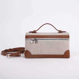 Bag Lunch Box Original Cowhide Simple and Fashionable Handheld Makeup One Shoulder Crossbody