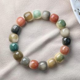 Strand Vintage Style Colourful Loose Beads Bracelet DIY Jewellery Making Accessory