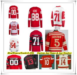 Detroit Hockey Jersey Dylan Larkin Patrick Kane Alex DeBrincat Lucas Raymond Moritz Seider Daniel Sprong Shayne Gostisbehere J.T. Compher James Reimer Jake Walman