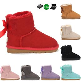 Australia Classic Mini Kids UG Boots Girls Shoes Toddler Sneakers invernale Sneakers Boot Youth Chesut Rock Rose Grey 22-35